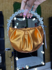 Mini Rhinestone Handle Bag